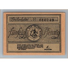 ALEMANIA 1921 BILLETE DE 50 PFENNIG SIN CIRCULAR